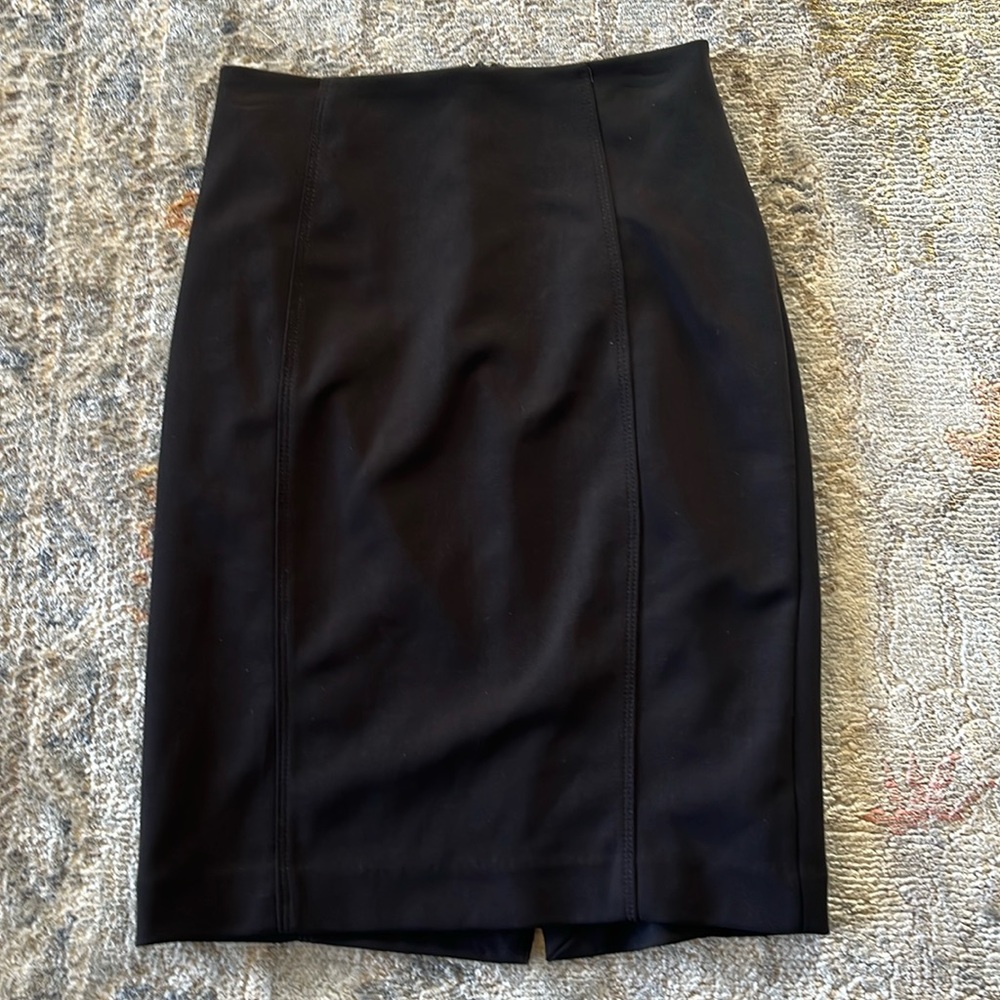 WHBM black pencil skirt, size 0